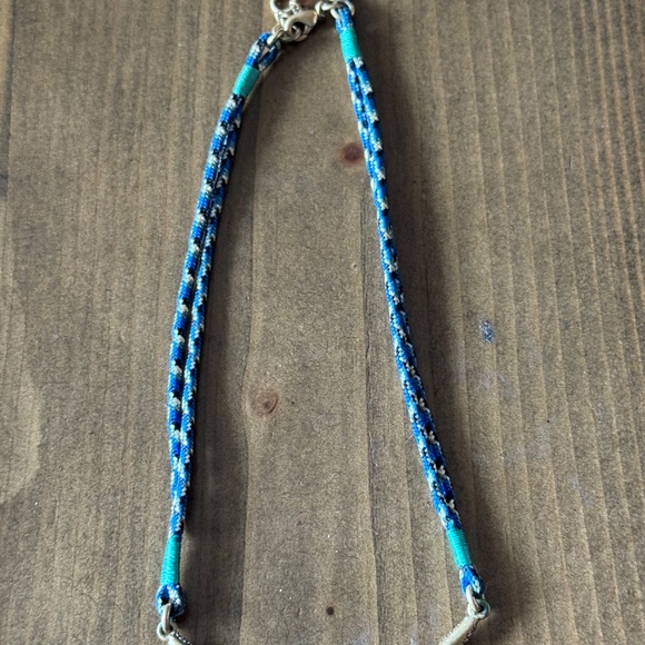 J.Crew Braided Rope Necklace Choker with Rhinestone-Encrusted Bar - Picture 9 of 11